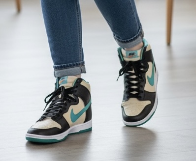 【未使用】Nike Dunk High Retro EMB "Pearl White and Washed Teal" 【28.0cm】