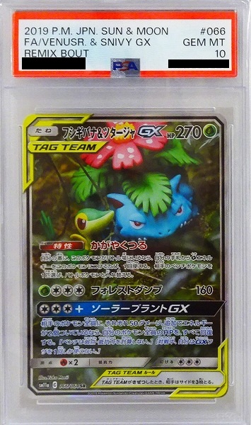 【PSA10】フシギバナ＆ツタージャGX【SR】SM11a 066/064【状態 S】（Pokemon CARD GAME）