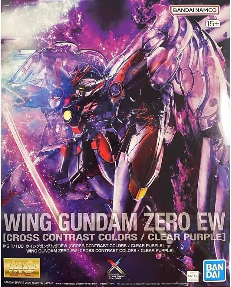 MG 1/100 ウイングガンダムゼロEW[CROSS CONTRAST COLORS / CLEAR PURPLE]（GUNDAM プラモデル）