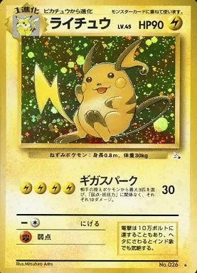 【旧裏】ライチュウ LV.45 【状態D】（ポケモンカードゲーム）