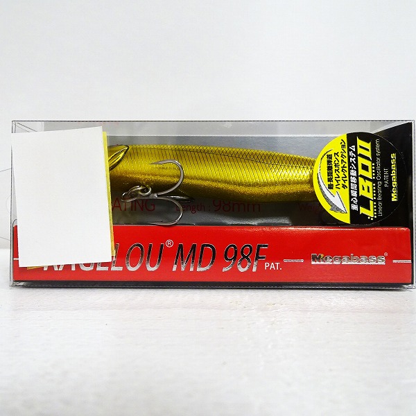 【未使用品】メガバス カゲロウ MD 98F GLX GOLD RUSH（KAGELOU）