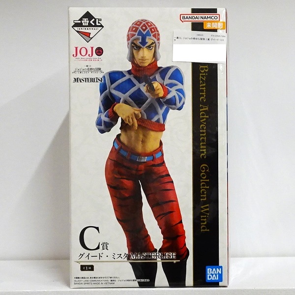 【未開封】一番くじ ジョジョの奇妙な冒険 GOLDEN WIND C賞 グイード・ミスタ MASTERLISE
