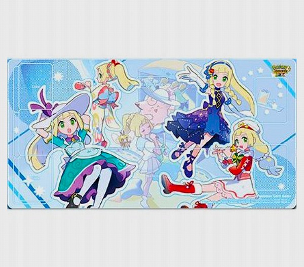 ラバープレイマット おしゃれを楽しむリーリエ（ポケモンマスターズEX）【未開封・当選書付き】【状態 S】（ポケモンカードゲーム）
