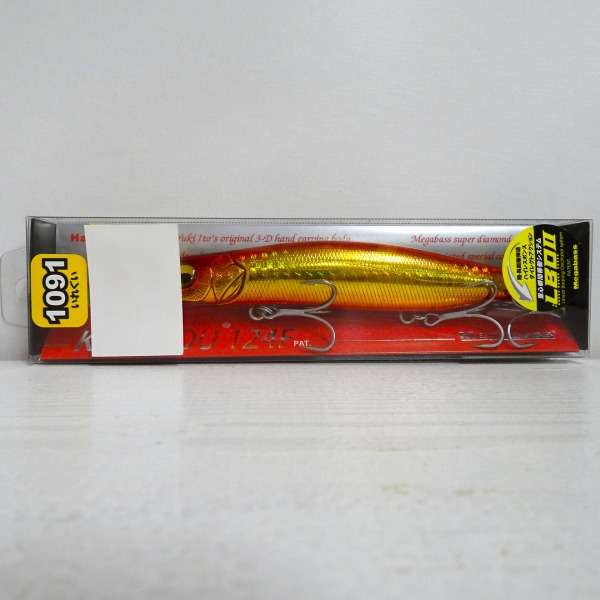 【未使用品】メガバス カゲロウ 124F 問屋カラー 1091 GG AKAKIN（SP-C）（KAGELOU）