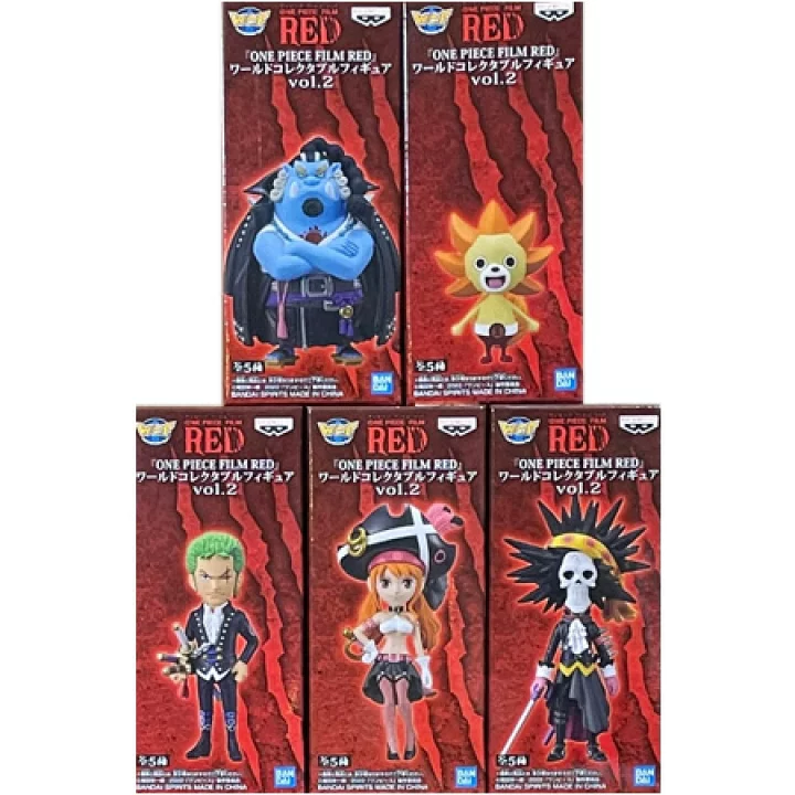 【未開封】ワンピース FILM RED ワールドコレクタブルフィギュア vol.2 全5種セット