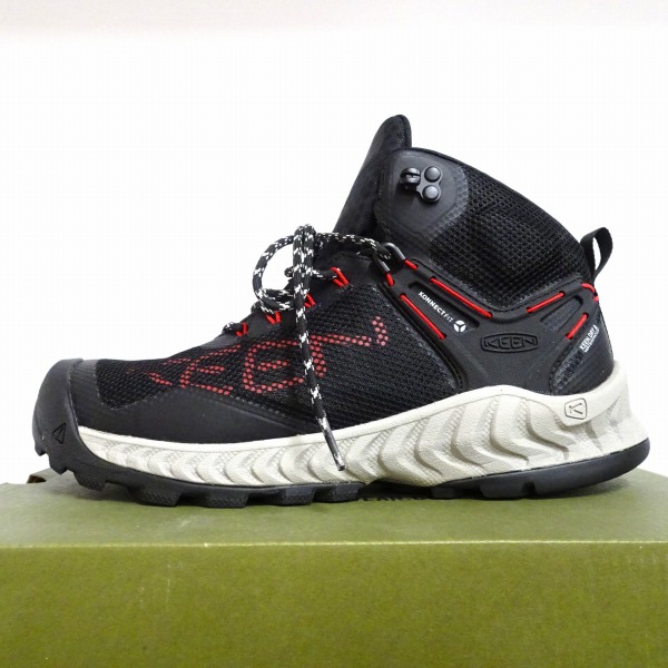 KEEN NXIS EVO MID WP BLACK/RED CARPET【26.5cm】