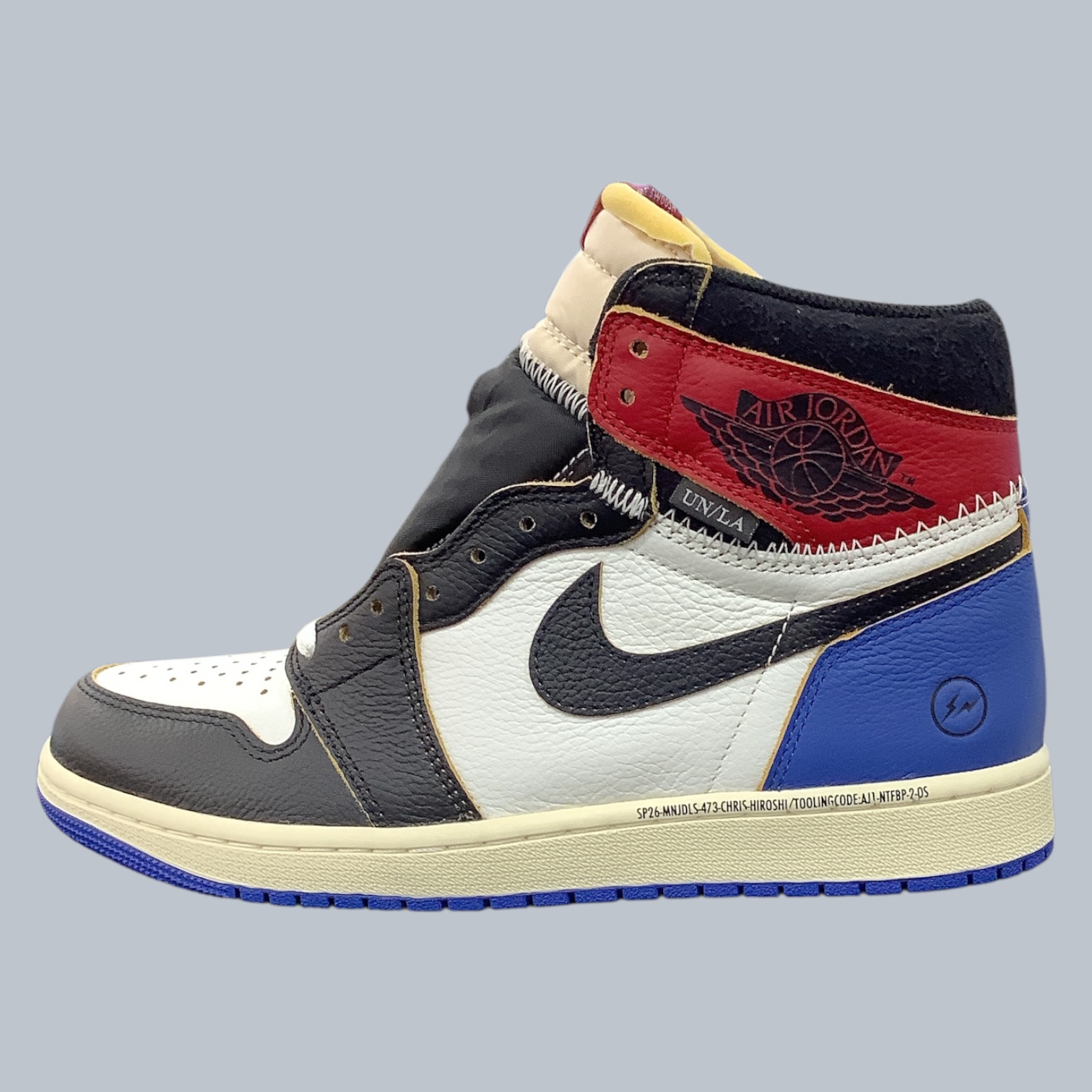 【未使用】fragment design × UNION × Nike Air Jordan 1 High OG "Black/Varsity Red" （NIKE スニーカー）【27.0cm】