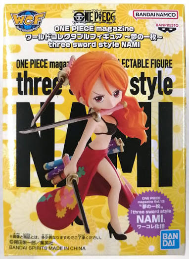 【未開封】ワンピース ONE PIECE magazine ワールドコレクタブルフィギュア ～夢の一枚～ three sword style NAMI