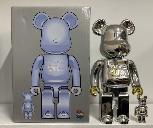 【開封品】BE@RBRICK 20th Anniversary Model 100％ ＆ 400％