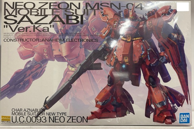 機動戦士ガンダム 逆襲のシャア MG 1/100 MSN-04 サザビー Ver.Ka（GUNDAM プラモデル）