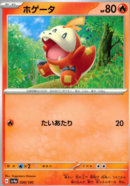 ポケモンカードゲーム ホゲータ SV4a 030/190（Pokemon CARD GAME）