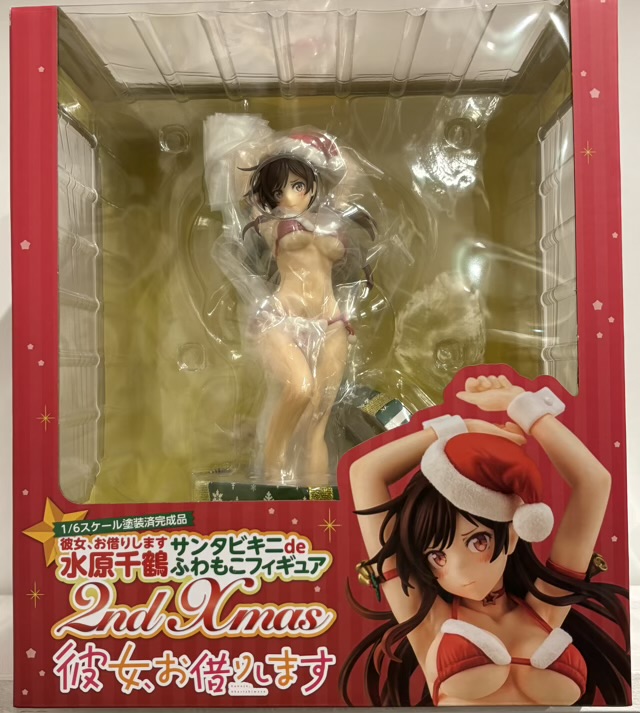 【未開封】彼女、お借りします 水原千鶴 サンタビキニdeふわもこフィギュア 2nd Xmas 1/6 フィギュア