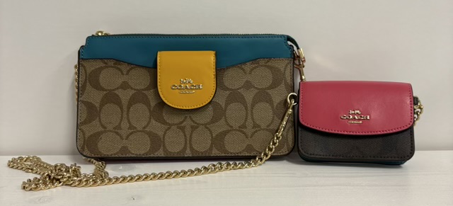 COACH SIGNATURECOLORBLOCK POPPY CROSSBODY
