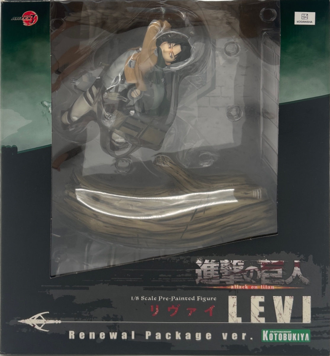 【開封品】ARTFX J 進撃の巨人 リヴァイ リニューアルパッケージver. 1/8 完成品フィギュア