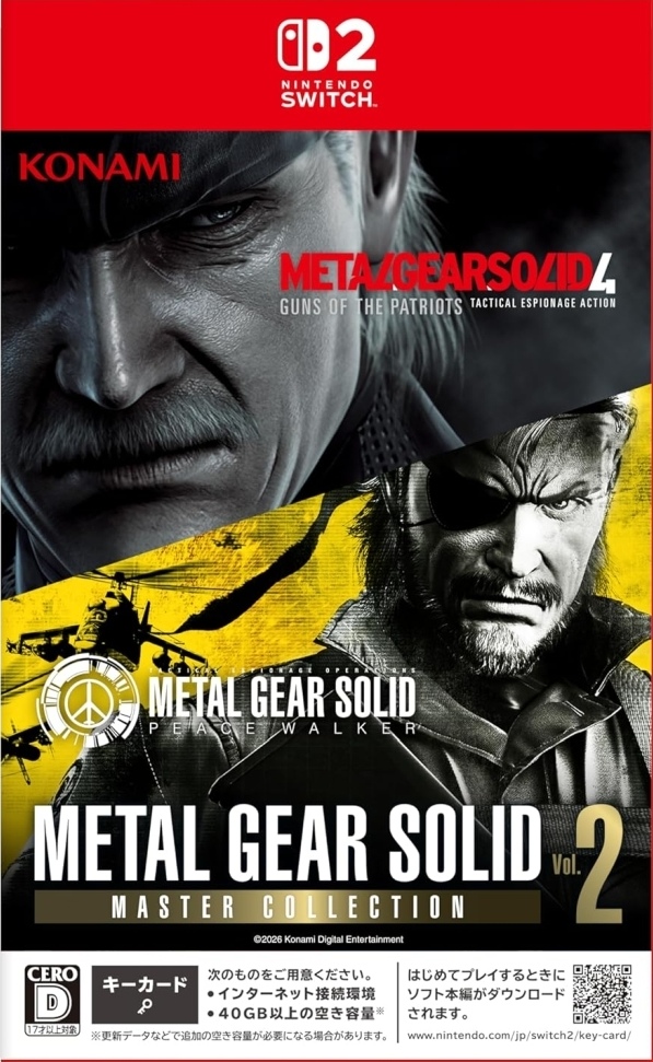METAL GEAR SOLID ： MASTER COLLECTION Vol.2【Nintendo Switch2】