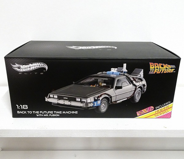 ホットウィール 1/18 デロリアン バックトゥザフューチャー Hot Wheels DeLorean Back To The Future TIME MACHINE