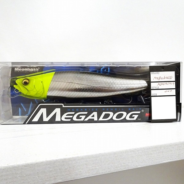 【未使用】メガバス MEGADOG M CHART HEAD メガドッグ（Megabass ルアー メガドック）