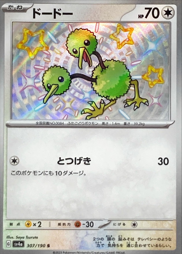 ドードー 【S】　SV4a 307/190 （Pokemon CARD GAME）