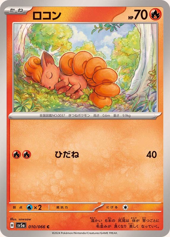 ロコン 【C】 SV5a 010/066 （Pokemon CARD GAME）