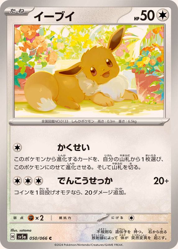 イーブイ 【C】 SV5a 050/066 （Pokemon CARD GAME）