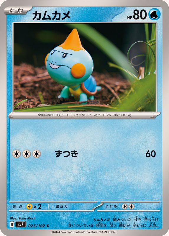 カムカメ 【C】 SV7 025/102 （Pokemon CARD GAME）