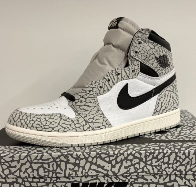 Nike Air Jordan 1 High OG "Ehite Cement/Safari"(26.5cm)【未使用品】（NIKE スニーカー）