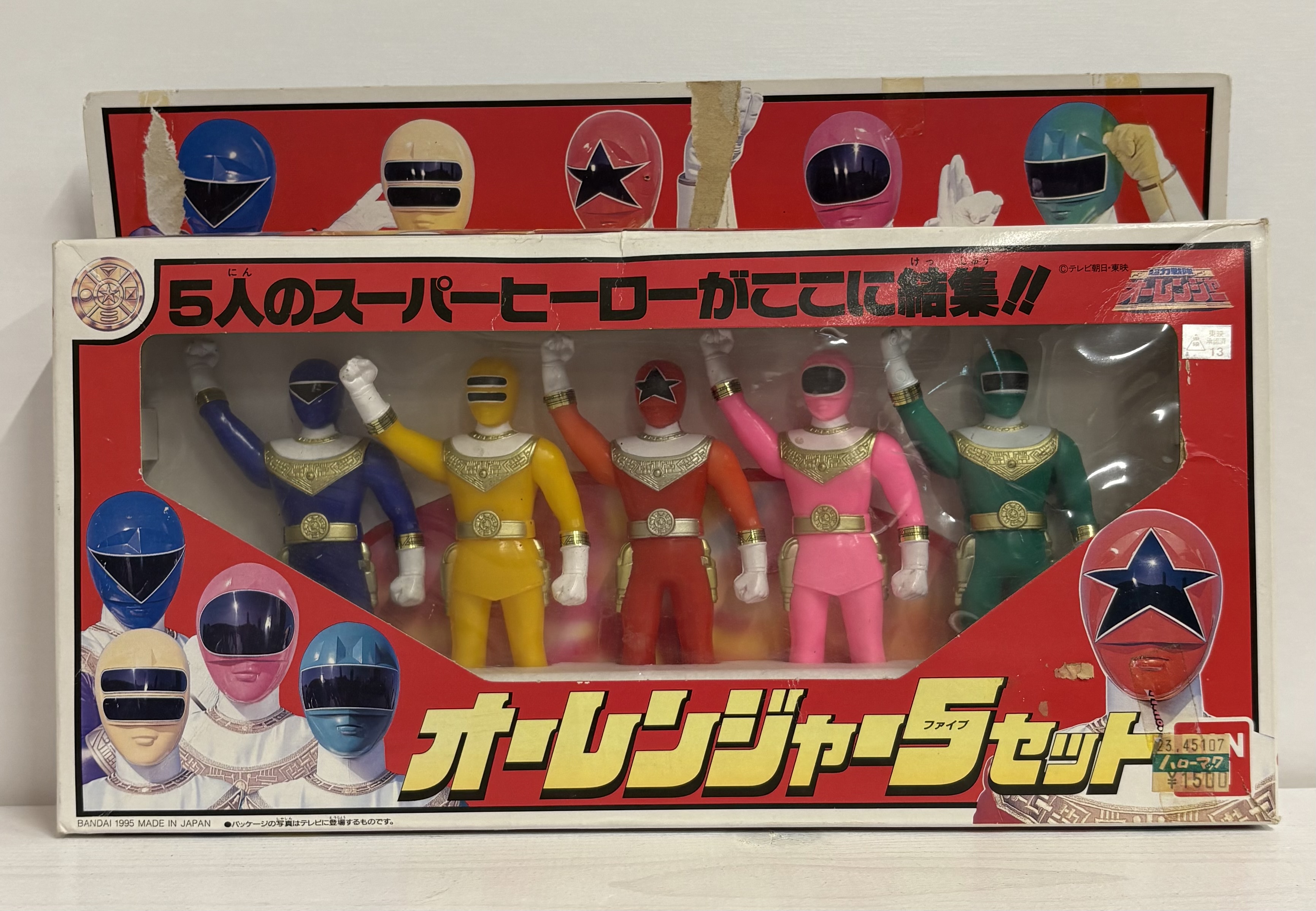 【開封品】超力戦隊オーレンジャー オーレンジャー5セット ソフビフィギュア