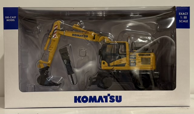 【未開封】KOMATSU PW180-11 ハイドローリック ホイール エクスカベーター 1/25スケール ミニカー