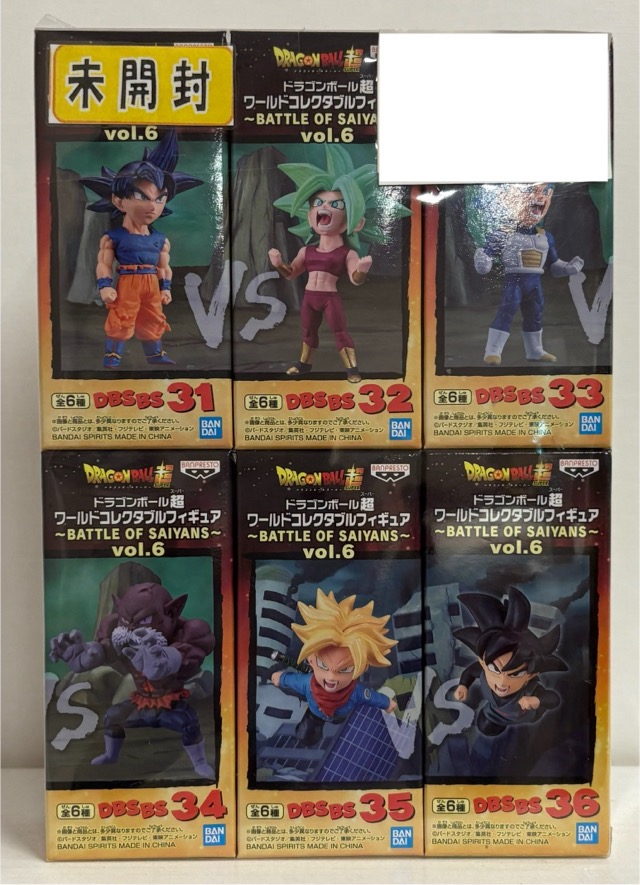 【未開封】ドラゴンボール超 ワールドコレクタブルフィギュア ～BATTLE OF SAIYANS～ vol.6 全6種セット
